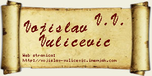 Vojislav Vulićević vizit kartica
